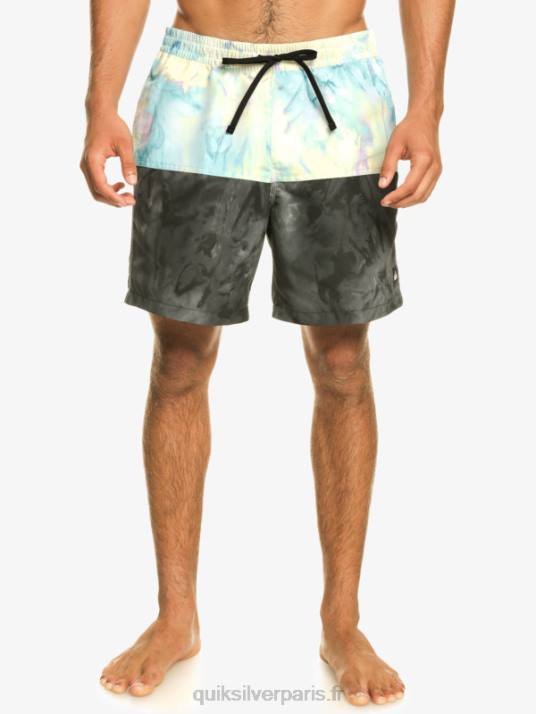Hommes Quiksilver logo des fesses 17 volées D6PT486 noir