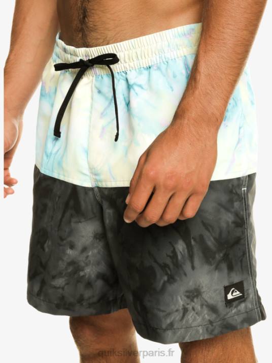 Hommes Quiksilver logo des fesses 17 volées D6PT486 noir
