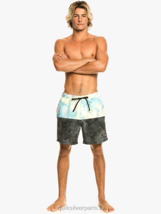 Hommes Quiksilver logo des fesses 17 volées D6PT486 noir