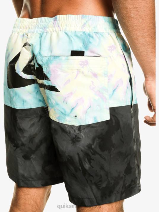 Hommes Quiksilver logo des fesses 17 volées D6PT486 noir