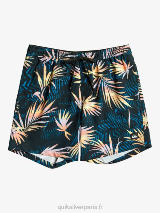 Hommes Quiksilver mélange de soie de surf 17 volées D6PT634 noir