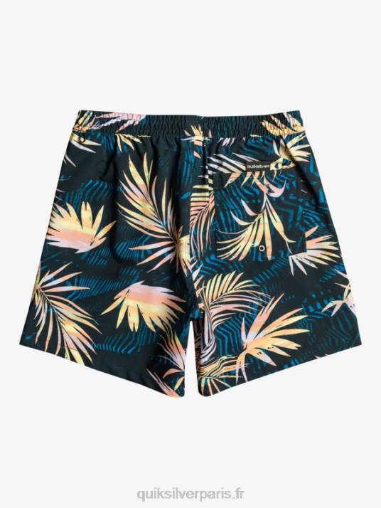 Hommes Quiksilver mélange de soie de surf 17 volées D6PT634 noir