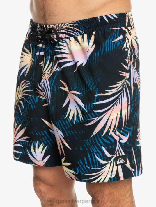 Hommes Quiksilver mélange de soie de surf 17 volées D6PT634 noir