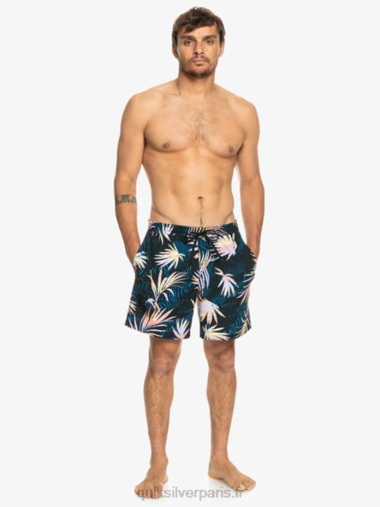 Hommes Quiksilver mélange de soie de surf 17 volées D6PT634 noir