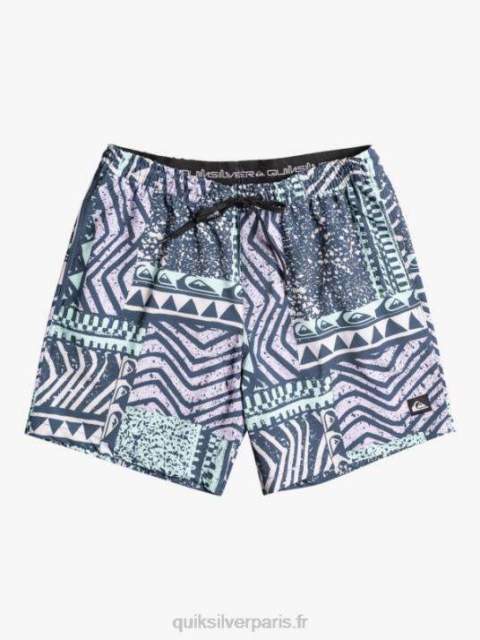Hommes Quiksilver mélange de soie de surf 17 volées D6PT636 La marine de minuit