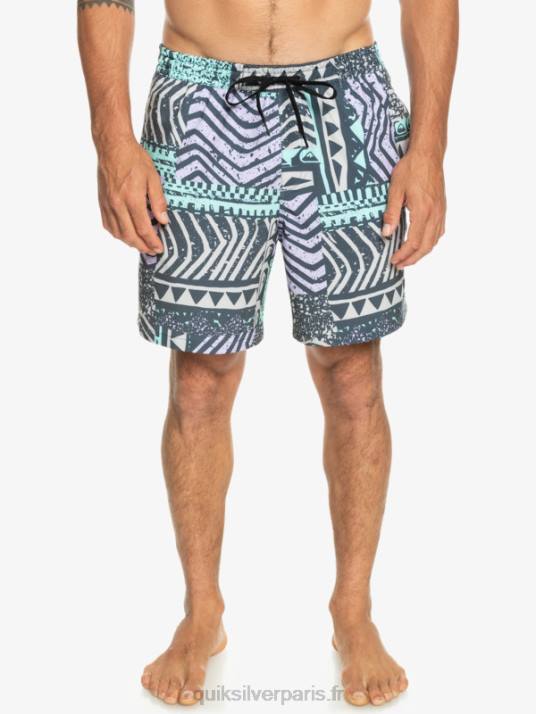 Hommes Quiksilver mélange de soie de surf 17 volées D6PT636 La marine de minuit