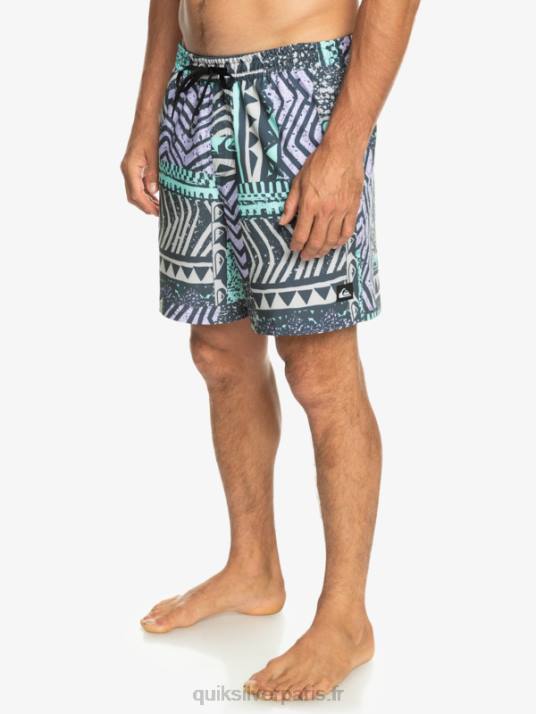 Hommes Quiksilver mélange de soie de surf 17 volées D6PT636 La marine de minuit