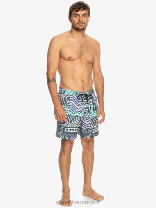 Hommes Quiksilver mélange de soie de surf 17 volées D6PT636 La marine de minuit