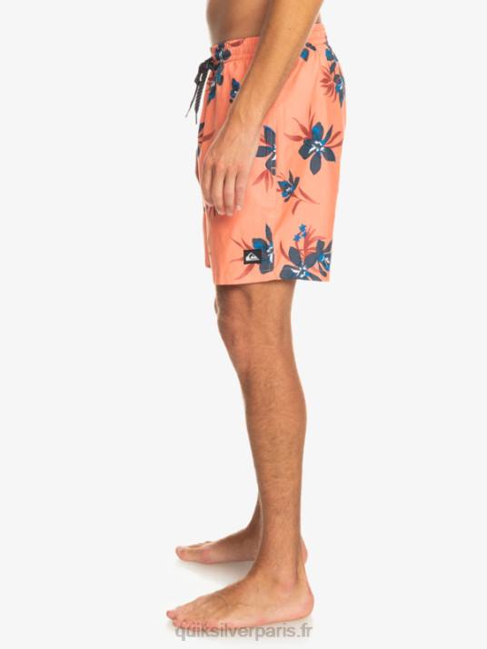 Hommes Quiksilver mélange quotidien 17 volées D6PT1209 saumon frais