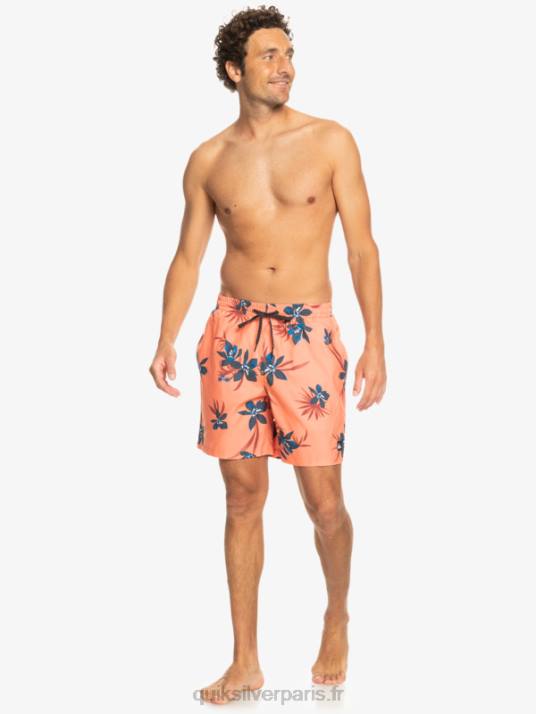 Hommes Quiksilver mélange quotidien 17 volées D6PT1209 saumon frais