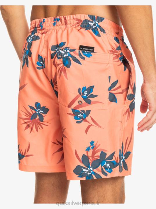 Hommes Quiksilver mélange quotidien 17 volées D6PT1209 saumon frais
