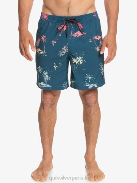 Hommes Quiksilver mélange quotidien 17 volées D6PT1465 bleu majolique
