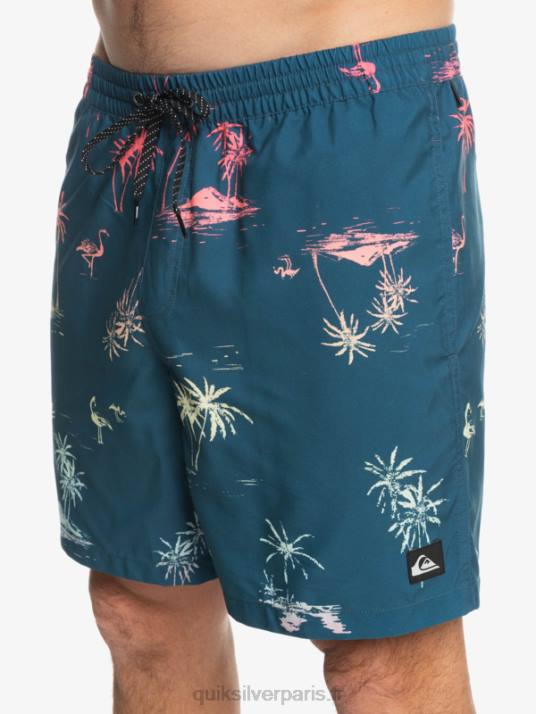 Hommes Quiksilver mélange quotidien 17 volées D6PT1465 bleu majolique