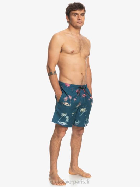 Hommes Quiksilver mélange quotidien 17 volées D6PT1465 bleu majolique