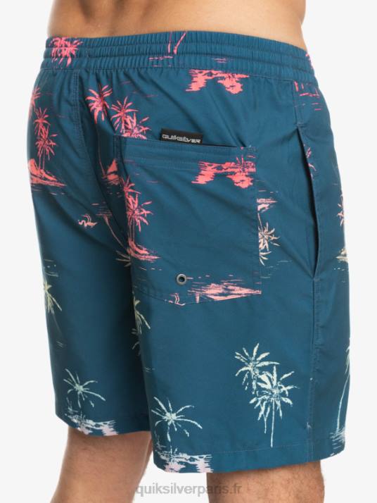 Hommes Quiksilver mélange quotidien 17 volées D6PT1465 bleu majolique