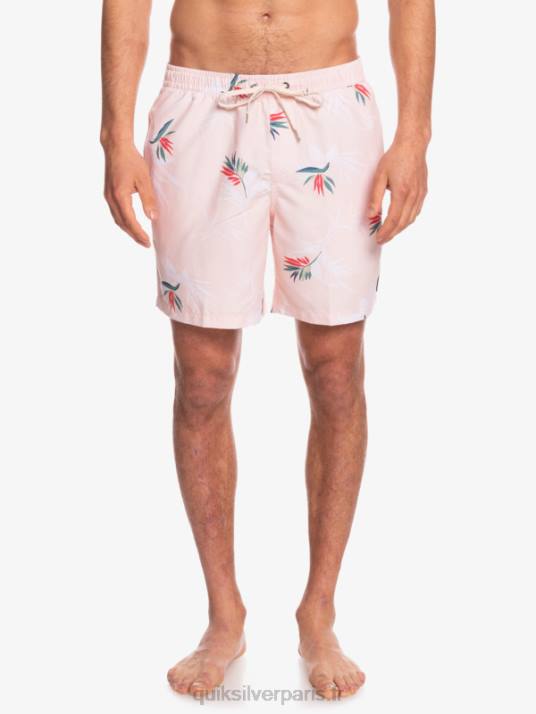 Hommes Quiksilver mélange quotidien 17 volées D6PT1467 rose voilée