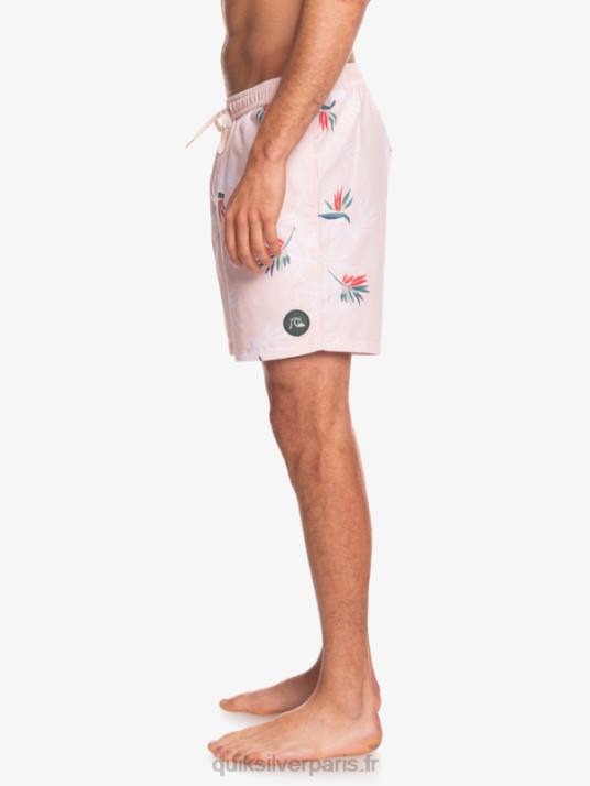 Hommes Quiksilver mélange quotidien 17 volées D6PT1467 rose voilée