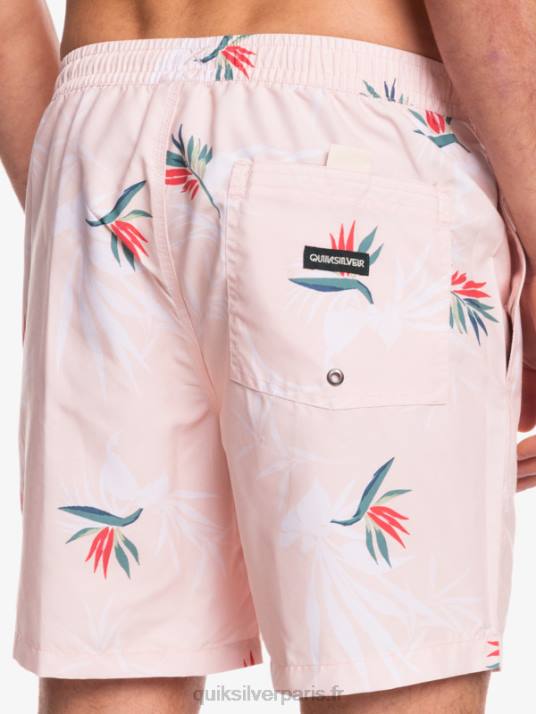 Hommes Quiksilver mélange quotidien 17 volées D6PT1467 rose voilée