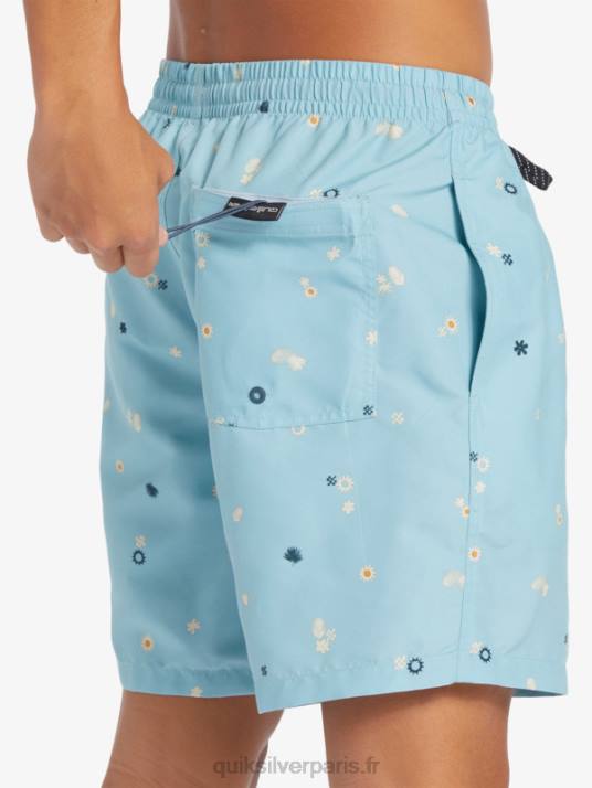 Hommes Quiksilver mélange quotidien 17 volées D6PT680 bleu céleste