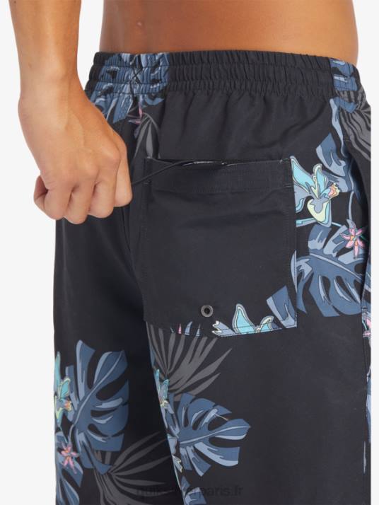 Hommes Quiksilver mélange quotidien 17 volées D6PT681 noir