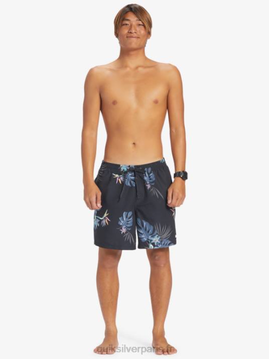 Hommes Quiksilver mélange quotidien 17 volées D6PT681 noir