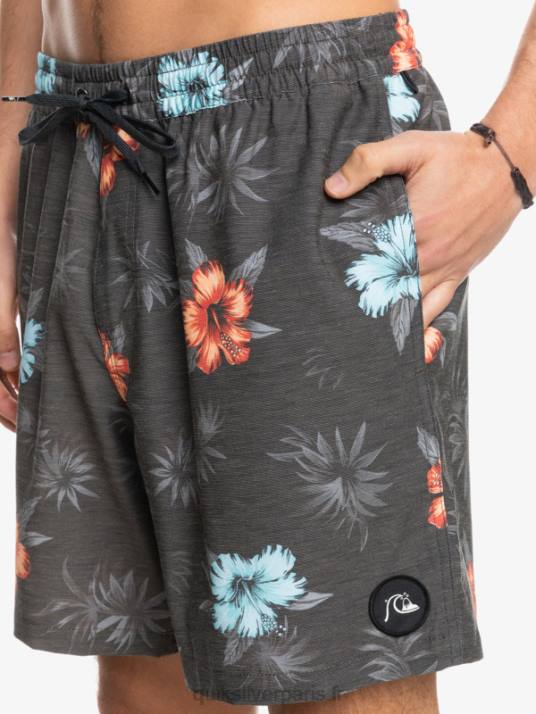 Hommes Quiksilver mélanger pcs 17 volées D6PT1778 noir