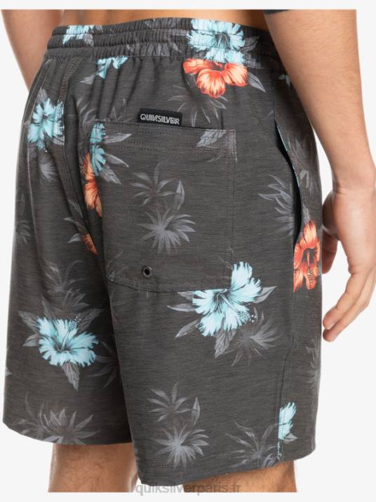 Hommes Quiksilver mélanger pcs 17 volées D6PT1778 noir