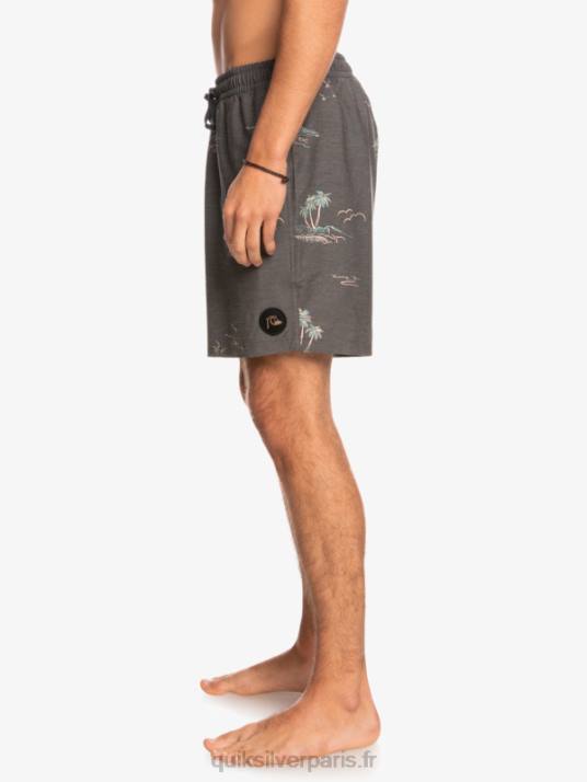 Hommes Quiksilver mélanger pcs 17 volées D6PT1779 noir