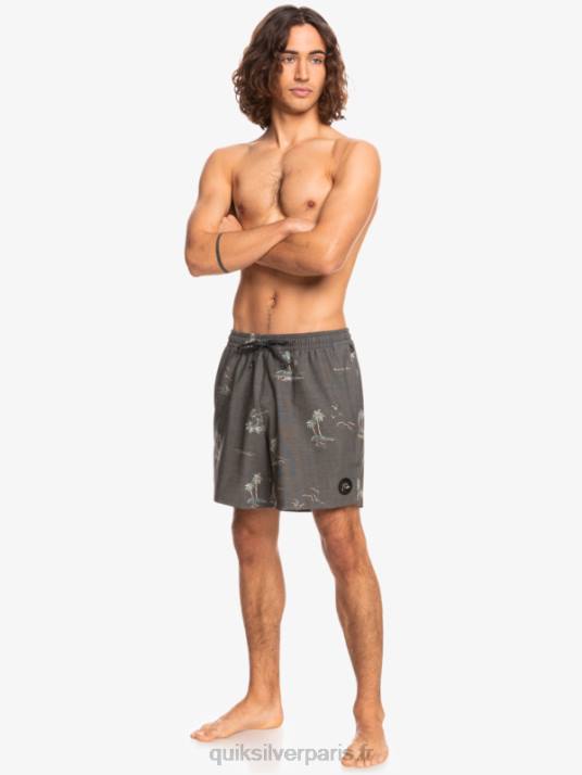 Hommes Quiksilver mélanger pcs 17 volées D6PT1779 noir