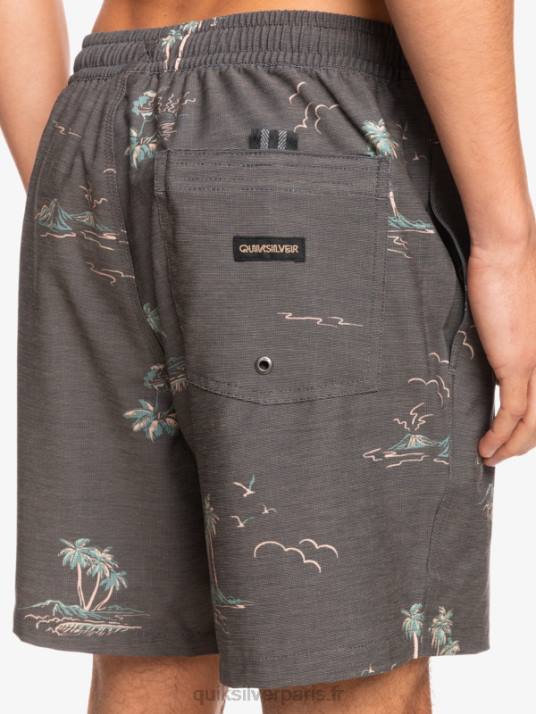 Hommes Quiksilver mélanger pcs 17 volées D6PT1779 noir