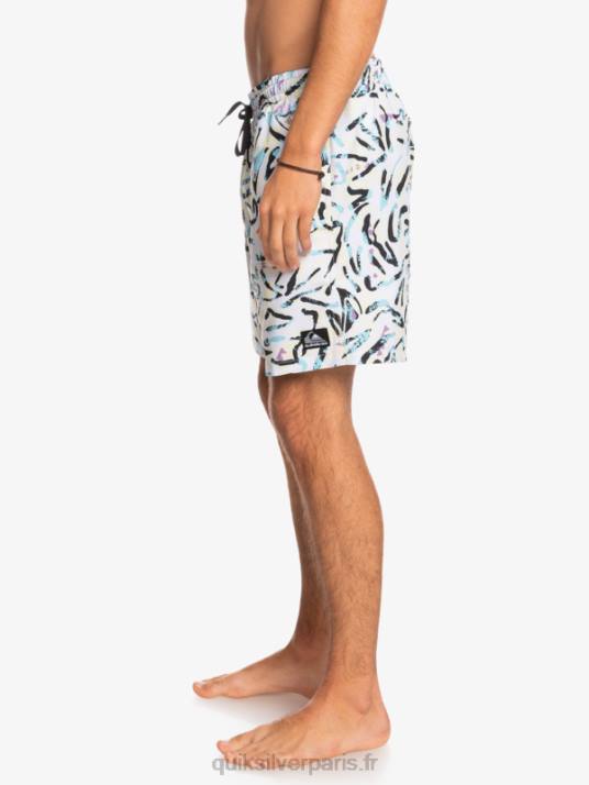 Hommes Quiksilver océan mix 17 volées D6PT1708 blanc