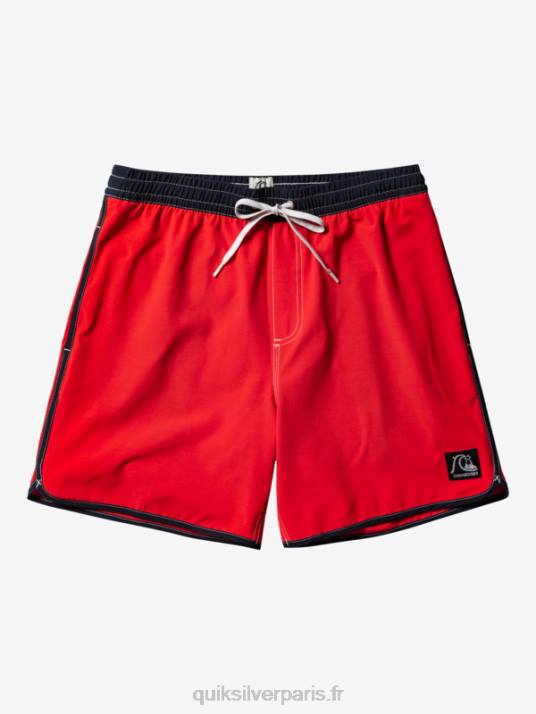 Hommes Quiksilver pétoncle original 17 volées D6PT198 rouge à haut risque