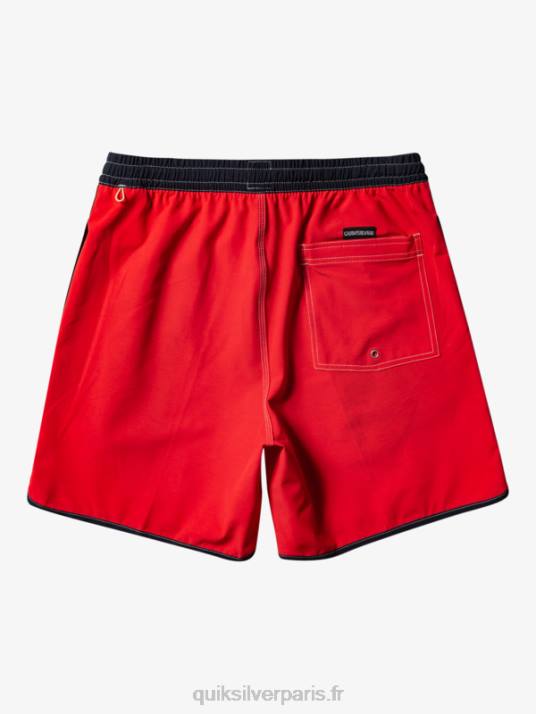 Hommes Quiksilver pétoncle original 17 volées D6PT198 rouge à haut risque