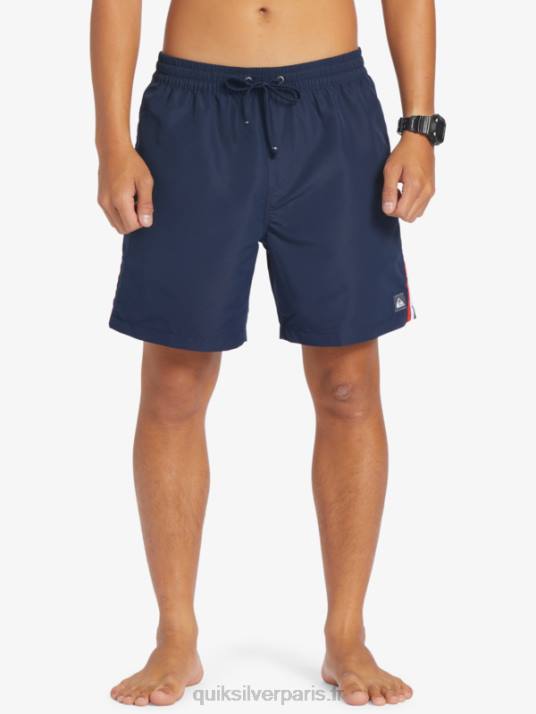 Hommes Quiksilver plage s\'il vous plaît 17 volées D6PT280 blazer bleu marine