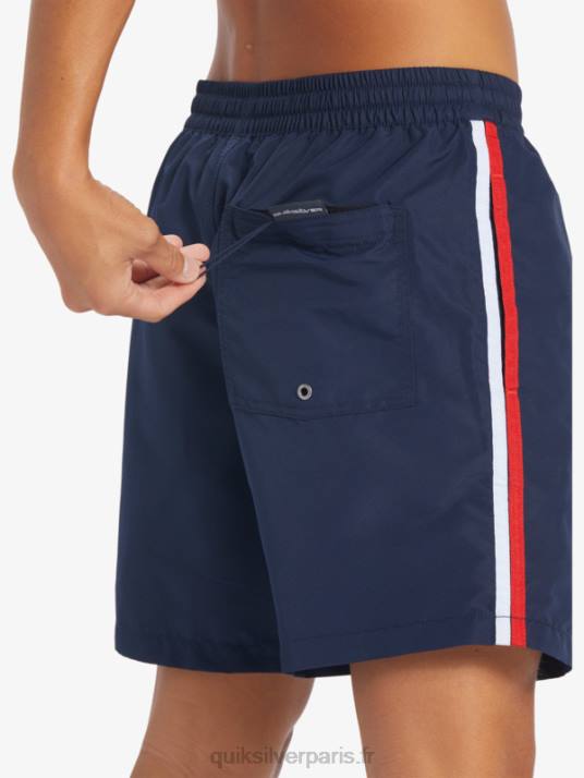 Hommes Quiksilver plage s\'il vous plaît 17 volées D6PT280 blazer bleu marine