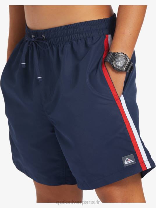 Hommes Quiksilver plage s\'il vous plaît 17 volées D6PT280 blazer bleu marine