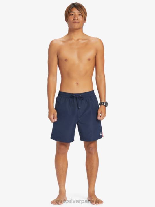 Hommes Quiksilver plage s\'il vous plaît 17 volées D6PT280 blazer bleu marine