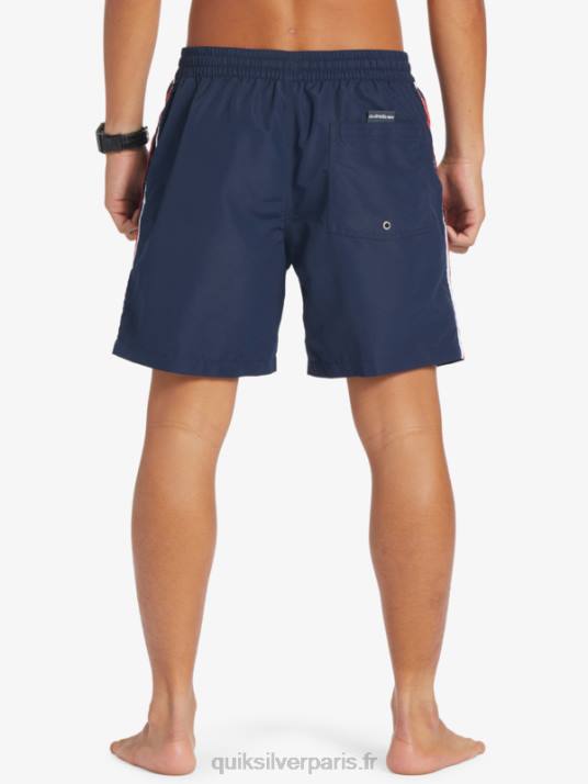 Hommes Quiksilver plage s\'il vous plaît 17 volées D6PT280 blazer bleu marine