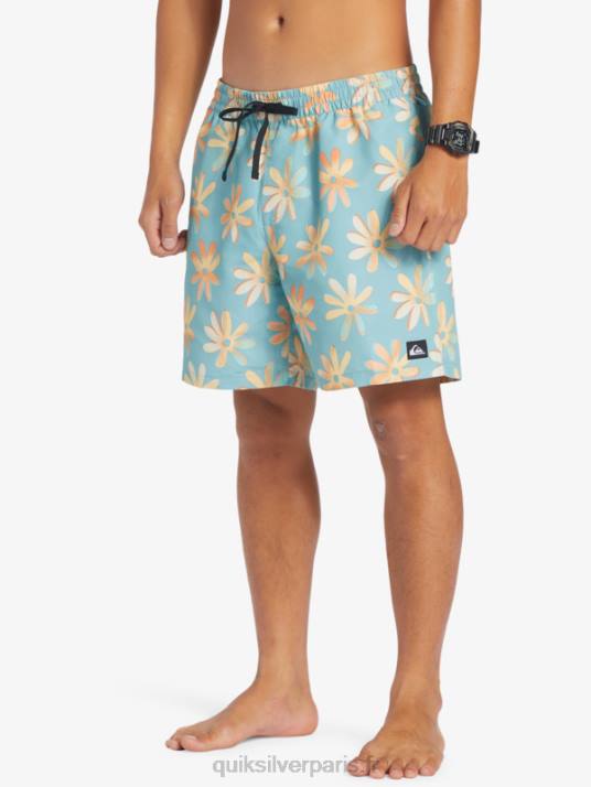 Hommes Quiksilver remixer 17 volées D6PT353 camée bleu