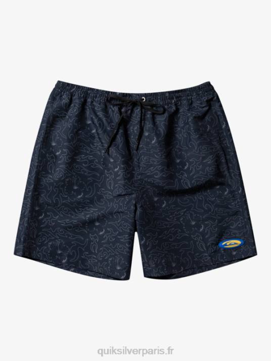 Hommes Quiksilver saturne 18 volées D6PT583 noir