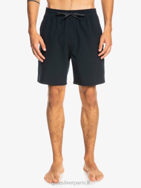 Hommes Quiksilver short amphibien ocean elastic 18 D6PT342 noir