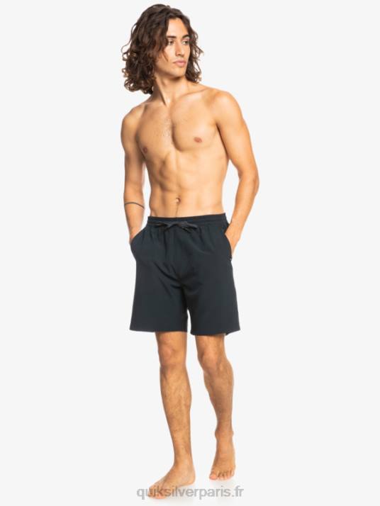 Hommes Quiksilver short amphibien ocean elastic 18 D6PT342 noir
