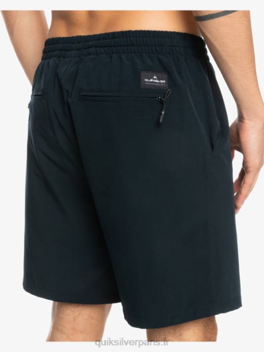 Hommes Quiksilver short amphibien ocean elastic 18 D6PT342 noir