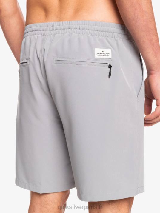 Hommes Quiksilver short amphibien ocean elastic 18 D6PT343 neige fondue