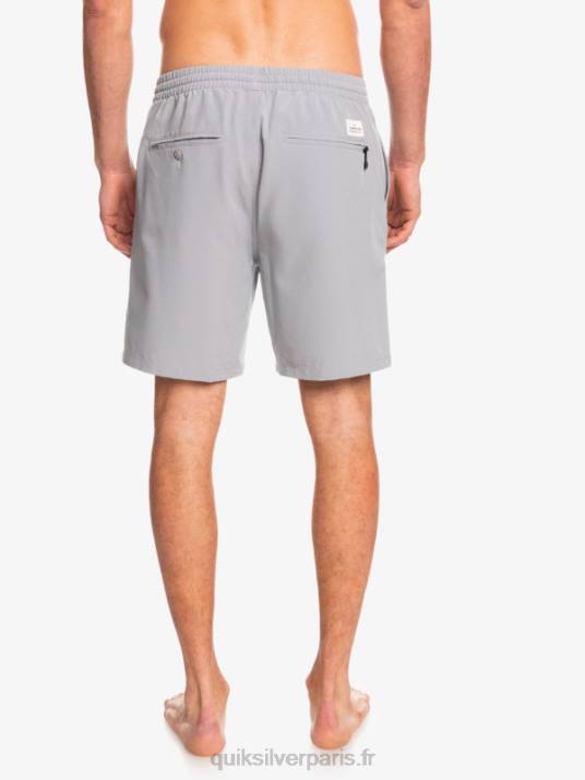 Hommes Quiksilver short amphibien ocean elastic 18 D6PT343 neige fondue
