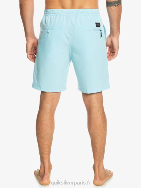 Hommes Quiksilver short amphibien ocean elastic 18 D6PT347 bleu ciel