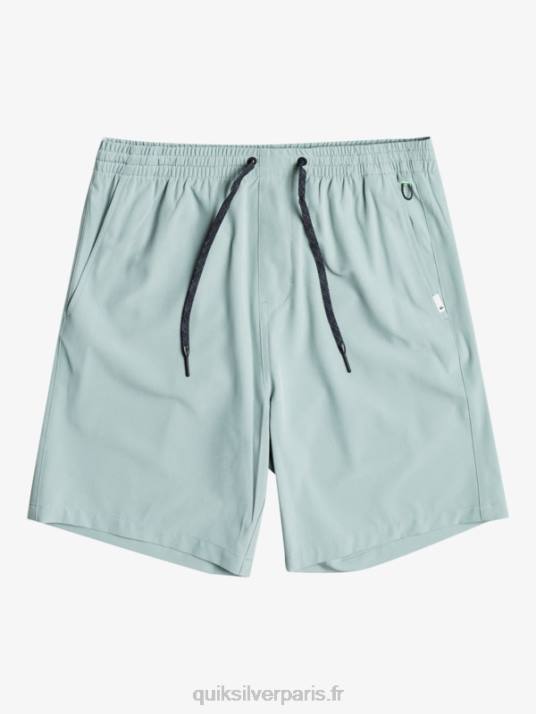Hommes Quiksilver short amphibien ocean elastic 18 D6PT352 milieu vert