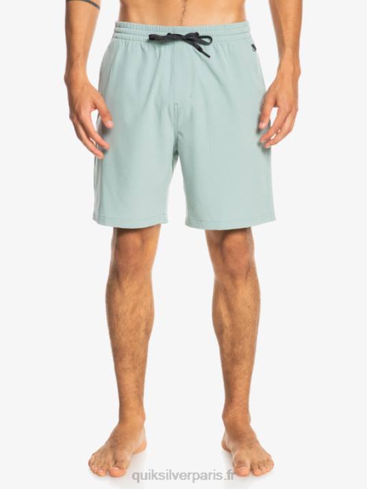 Hommes Quiksilver short amphibien ocean elastic 18 D6PT352 milieu vert