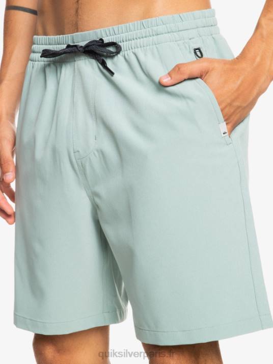 Hommes Quiksilver short amphibien ocean elastic 18 D6PT352 milieu vert