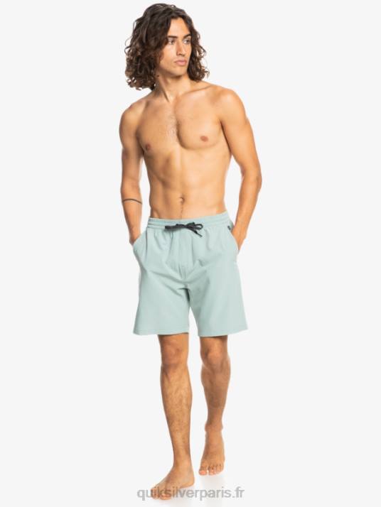 Hommes Quiksilver short amphibien ocean elastic 18 D6PT352 milieu vert